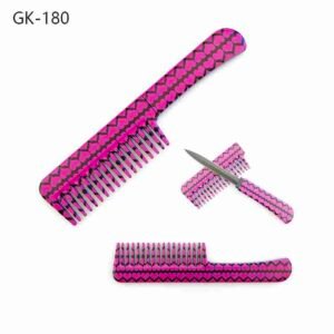 Comb knife pink comb knife pink,omb knife pink,pink comb with hidden knife
