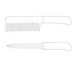 Fake foldable knife comb fake foldable knife comb,knife comb