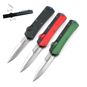 OTF Knife Three switches Left-handed Tactical knives Micro Glykon