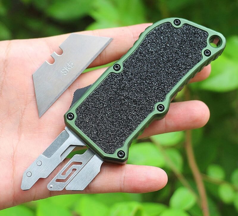Utility knives，5pcs blades survival pocket knife paper box cutter portable diy stationery hand tools multitool - utility knives ztech knives