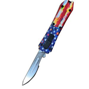 mini otf surgery knife, removable blade,pocket EDC keychain knives--SBM-SS027
