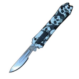 mini otf surgery knife, removable blade,pocket EDC keychain knives--SBM-SS033