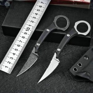 D2 Straight Pocket Knives Tactical Camping Knives Neck Outdoor Rescue Survival Tools Edc Tool With K Sheath,Dropshipping